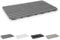 Pedana Doccia Antiscivolo Rettangolare, 80x50x2.5 cm, PP Alta Resistenza Ideale per Interno Esterno (Grigio)