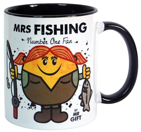 Bomblighters Fishing Mug - Gift for The World's No 1 Fisher Angler Present Mum Women Girl