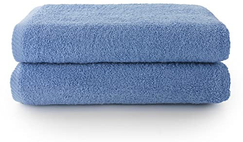 Top Towel - Plus - Lot de 2 Serviettes de Bain ou de Douche - Serviettes de Bain - 100% Coton - 500 g/m2 - Dimensions 70x140 cm - Lavande