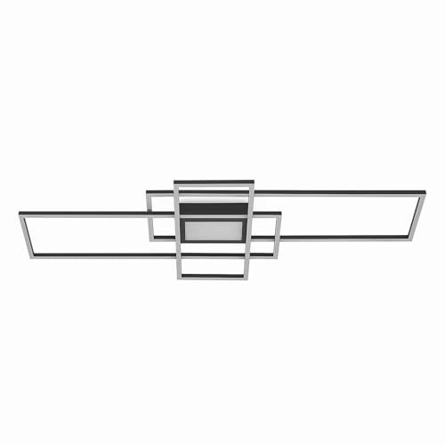 Lindby LED Deckenleuchte Caitilin dimmbar mit Leselampe (Modern) in Alu aus Metall (1 flammig,) - Lampe Deckenlampe Wohnzimmerleuchte