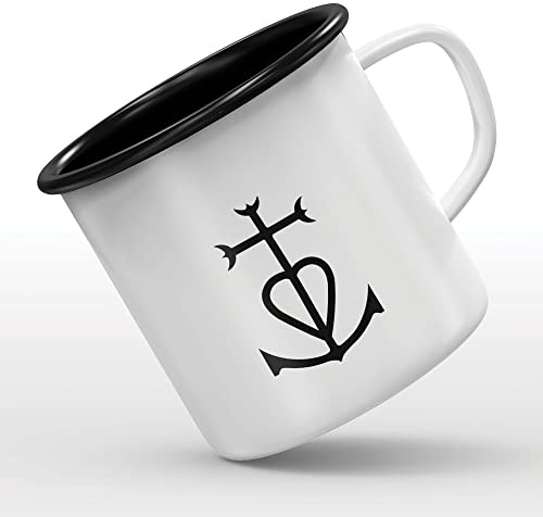 Tasse Emaille Camargue Kreuz
