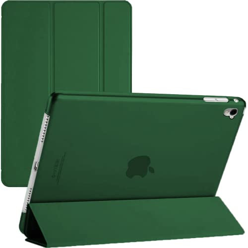 TechDealsUK Smart Case per iPad PRO 10.5 (2017) e Air 3 (2019) A2153, A2123, A2152,A1709, A1701 Cover con Supporto Magnetico con riattivazione/Sonno Automatico (Verde Smeraldo)