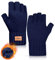 DOVAVA Handschuhe Fingerlos Herren Damen,Winterhandschuhe Touchscreen,Thermo Halbfinger Strickhandschuhe mit Weichem Innenfutter für Camping Wandern Running Sport(Marineblau