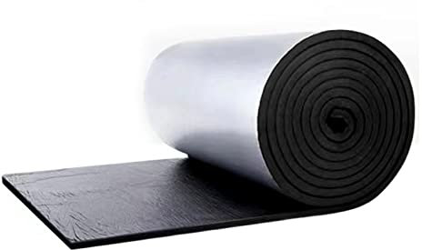 SHUITUKOUU Aislante Térmico Aluminio Forro Papel Adhesivo,Antirruido De Coche, Material De Insonorización De Coche A Prueba De Polvo, Estera De Aislamiento De Motor,10mm Thick,3m2