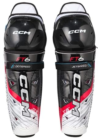 CCM Jetspeed FT6 Eishockey Schienbeinschoner, Junior (Größe: 11)