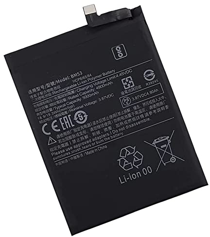 Tnikumall Ersatz BM53 3.87V,4900mAh Akku Kompatibel mit Mi 10T M2007J3SY 10T Pro M2007J3SG M2007J3SP M2007J17C M2007J3SI M2007J3SY BM53 18.9Wh