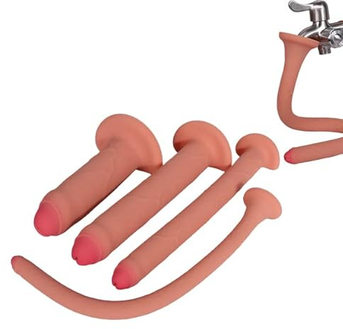 Lmgoc Silikon Extra Lang Analdildo Analdusche Vaginaldusche Einlauf Anal Spülung Vaginal Intimdusche Klistierschlauch Analreinigung Enema Irrigator Intimreinigung für Männer Frauen (M)