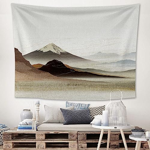 Wandteppich Berg Wandtuch Aesthetic,Wanddeko Für Schlafzimmer Wohnzimmer Wohnheim,Polyesterfaser Dekorativer Großer Wandbehang,Mehrzweck - Wandtuch/Strandtuch Wanddeko(100X150)