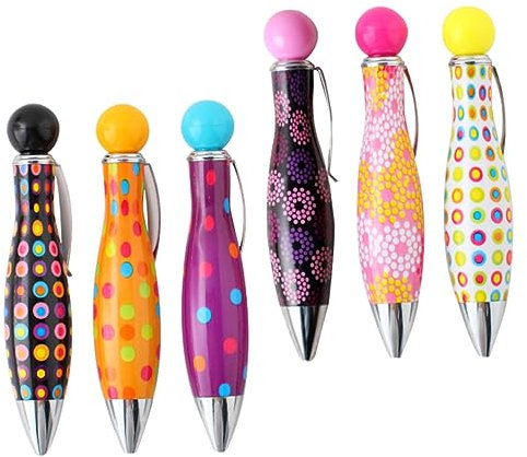 Ciieeo Realistischer Bowling-kugelschreiber 6er-set Neuartige Stifte Komfortabler Griff Für Schule Büro Und Zuhause Zufällige Farbe