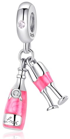 Jokmeo 925 Sterlingsilber Damen Charm Anhängerperlen, kompatibel mit Pandora sowie europäischen Armbändern und Halsketten. Passend für Frauen und Mädchen.