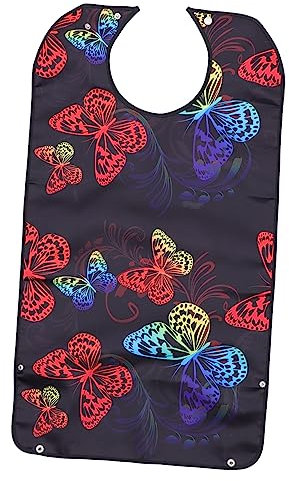 LALAFINA 1stk Lätzchen Für Erwachsene Überlaufschutz Pflege L?tzchen Senioren-lätzchen Erwachsene Dinner Smock Krawatte Tasche Alten Die Untere Schicht Wasserdichter Pu-polyester-taft