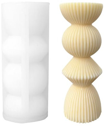Pillar Candle Mould, Silicone Candle Mould, 6 Inch Pillar Candle Moulds Set, Unique Candle Moulds, Candle Moulds Cylinder, Large Pillar Silicone Moulds, Roman Pillar Candle Mould for Candle Art