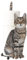 Toilet Paper Holders Cat Shape Toilet Paper Holder Wall Tissue Dispenser Bathroom Toilet Roll Orgainzer for Kitchen Table Grey
