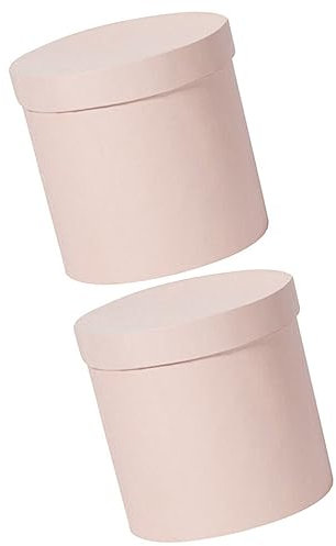 2 Cajas De Flores Redondas: Regalos Redondos Con Tapas Cajas De Regalo De Fiesta Arreglos De Flores Cilindro De Cartón Cubos De Embalaje De Flores Para Cumpleaños