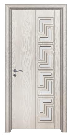 Porta da interno con vetro in materiale HDF di qualità con maniglia in acciaio inox serratura in metallo disponibile in diverse misure colore Bianco Effetto Legno PIE26 (anta 80x197cm, telaio 28-35cm)