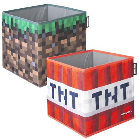 phoenix group AG MINECRAFT - Stoffbox, Aufbewahrungsbox, 2er Set
