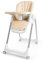 Kidsbuddy Hochstuhl Baby，Kinderhochstuhl Klappbar Baby mit Sicherheitsgurt,Tablett,Fußstütze,Liegefunktion，Einfach zu Reinigen,Babystuhl,Baby Essen Stuhl,Kinderstuhl ab 6 Monate bis 6 Jahre,Beige