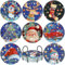 DOMROM Diamond Painting Untersetzer, 8 Stück Diamant Painting Untersetzer Mit Halter Schnee, Weihnachten Diamond Painting Bilder Winter Diamant Tassenuntersetze zum Basteln Erwachsene