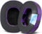 SOULWIT Cooling-Gel Replacement Earpads for Skullcandy Hesh 3/ANC/Evo & Crusher Wireless/ANC/Evo & Venue ANC Over-Ear Headphones, Ear Pads Cushions with Ice Silk Fabric - Purple Black