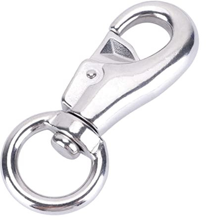 PAMINGONO Drehhaken Für Hängesessel Silber 102mm Metall 360° Drehgelenk Bis 300 Kg Last Hängestuhl Zubehör Für Indoor Und Outdoor