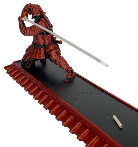 Porte-encens guerrier | Brûleur d'encens | Décoration de statue de guerrier japonais, brûleur d'encens unique pour la méditation, décoration élégante de la maison et du bureau