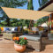 Outdoor-Whirlpool-Unterstand, 2 x 6 m, HDPE-Markise mit 95 % UV-Block, ideal für Garten, Terrasse, Partys, Beige