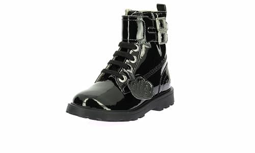 Kickers Jungen Mädchen Kick Blush Stiefelette, schwarz glänzend, 29 EU