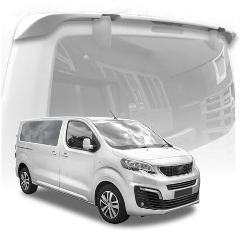 CHROMEMASTER | Dachspoiler Heckspoiler Kompatibel mit Peugeot Traveller 2016+; Auto Zubehör - Spoiler für Auto; Polyurethan; Zum Lackieren; Montagemethode: Klebstoff | Optisches Autotuning; ABE
