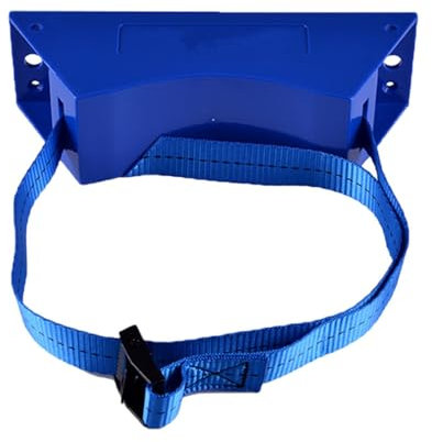 Adjustable Gas Bottle Holder, Safety Belt Gas Holder, Wall Mount Replacement Gas Cylinder Holder Bracket (Blue)