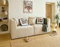Lisa Design Amalfi - 2-Sitzer modulares Sofa - aus Stoff Beige