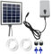 ZAMETTER Solar Aquarium Oxygen Pump Rechargeable Battery Powered Air Aerator 6V 2W Solars Powered A-quarium Airs Pumps Batteries Operated O-xygen Aerators for Fish Tank Pond Pool Garden Outdoor