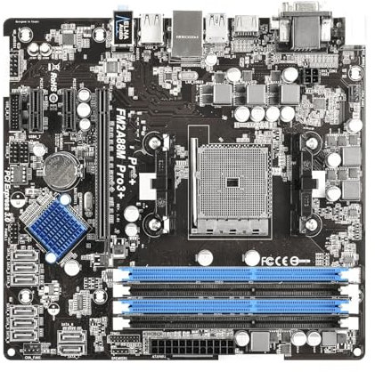 QWEOWW Scheda Madre Fit for Asrock FM2A88M Pro3+ Socket FM2+ AMD A88X Supporta CPU A10 AD680 A8 AD5500 DDR3 32 GB SATA3 USB 3.1 Micro ATX