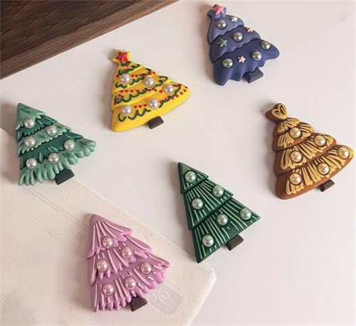 Juego de 6 imanes para nevera para árbol de Navidad, imanes para frigorífico, cocina, oficina, decoración, grande, pequeño, divertido decoración navideña