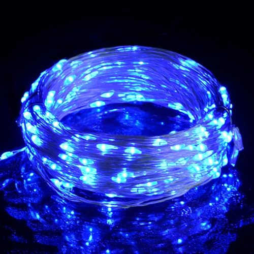 Vopese 40m Kupfer Micro-LED Lichterkette mit 400 LEDs, 8 Lichtmodi, blau, für Innen & Außen - USB Anschluss Model328849