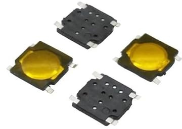 LLBOGRGGN 100 Stücke 4,5 * 4,5 * 0,55mm 4,5x4,5x0,55 MM 4,5X4,5X0,55mm Taktile Druckschalter Takt 4 Pin Schalter SMD