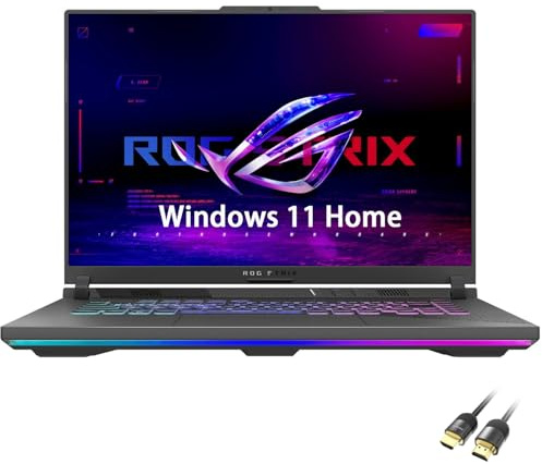 ASUS ROG Strix G16 Gaming Laptop, 16” FHD+ 165Hz/3ms, AMD Ryzen 9 8940HX, GeForce RTX 5070 8GB GDDR7, 64GB DDR5, 1TB PCIe Gen 4 SSD, Wi-Fi 6E, Win11 Home, RGB Backlit KB, PDG HDMI Cable, US Version KB