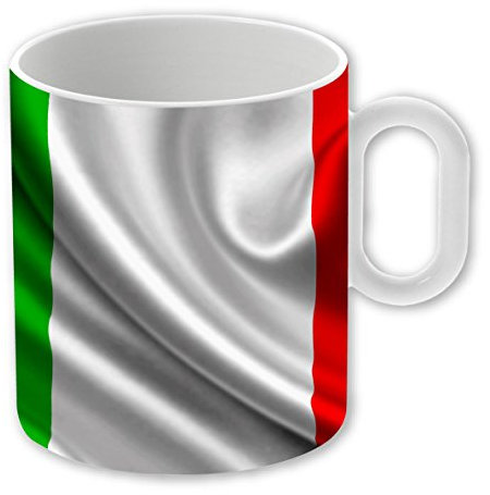 My Custom Style® Tazza Magica in Ceramica Personalizzabile da 325ml Modello Bandiera Italia - 1 Tazza