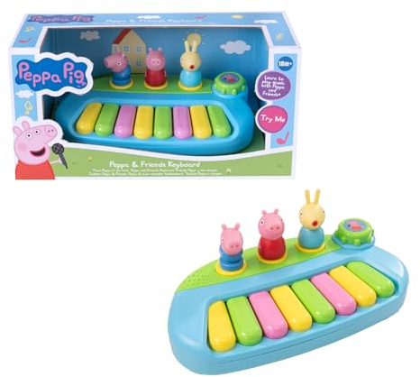Peppa Pig Keyboard | Musical Toy Instrument For Kids' | Peppa Pig Piano With Peppa, Georgia & Rebecca Rabbit | Kids Piano For Music Education | Childrens Beginners Keyboard | Ages 2+