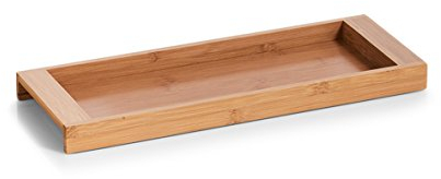 Zeller 25388 Ablage-Tablett, Bambus, ca. 40 x 15 x 3 cm, Ablage für Bad und Büro, Oranizer