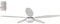 Megashopitalia Ventilatore a soffitto Ø 130cm 5 pale con telecomando LUCE Reversibile 70W BIANCO Funzione invernale Timer 3 Velocità