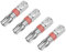 sourcing map 4pcs 25mm Long 1/4 Hex Shank T30 Security Torx High Quantity Screwdriver Bits S2 High Alloy Steel