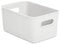 Tatay 7010201 Storage Box Baobab, 5L Capacity, Polypropylene, BPA free, Pergamon White. Measures 18.1 x 27.2 x 13 cm