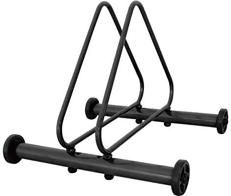 GORIX Fahrradständer für den Innenbereich, mit Rollen, MTB, Fahrrad (GX-309 (Global Edition)) (Schwarz)