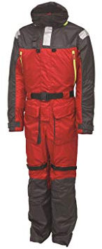 Kinetic Guardian Flotation Suit Schwimmanzug in Zwei Farben Größen S bis 3XL ISO 124026 Zertifiziert (Rot/Grau, L)