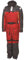 Kinetic Guardian Flotation Suit Schwimmanzug in Zwei Farben Größen S bis 3XL ISO 124026 Zertifiziert (Rot/Grau, L)