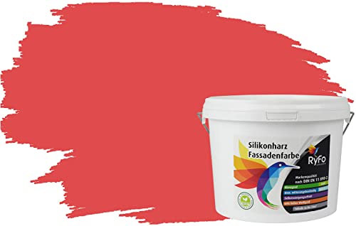 RyFo Colors Silikonharz Fassadenfarbe Lotuseffekt Trend Wassermelone 3l