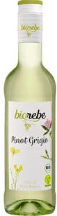 Biorebe Pinot Grigio Weißwein trocken, 12er Pack (12 x 0.25 l)