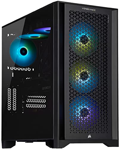 Corsair Vengeance i7300 Series Gaming PC (Liquid Cooled Intel® Core™ i5 12600K CPU, NVIDIA® GeForce RTX™ 3070 Graphics, 16GB Vengeance RGB PRO DDR4 Memory, 1TB M.2 NVMe SSD) Black