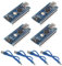 DWEII 4PCS for Nano V3.0 ATMEGA328P Module CH340C Chip 5V 16MHz Mini USB Micro-Controller Board with 4PCS Mini USB Cable Compatible with Arduino