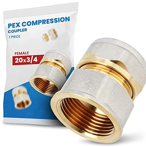 Raccordo dritto per tubi PEX-AL-PEX raccordi a morsetto per sistema sanitario sanitario pari a 20 x 20 (20 x 3/4'' FF)